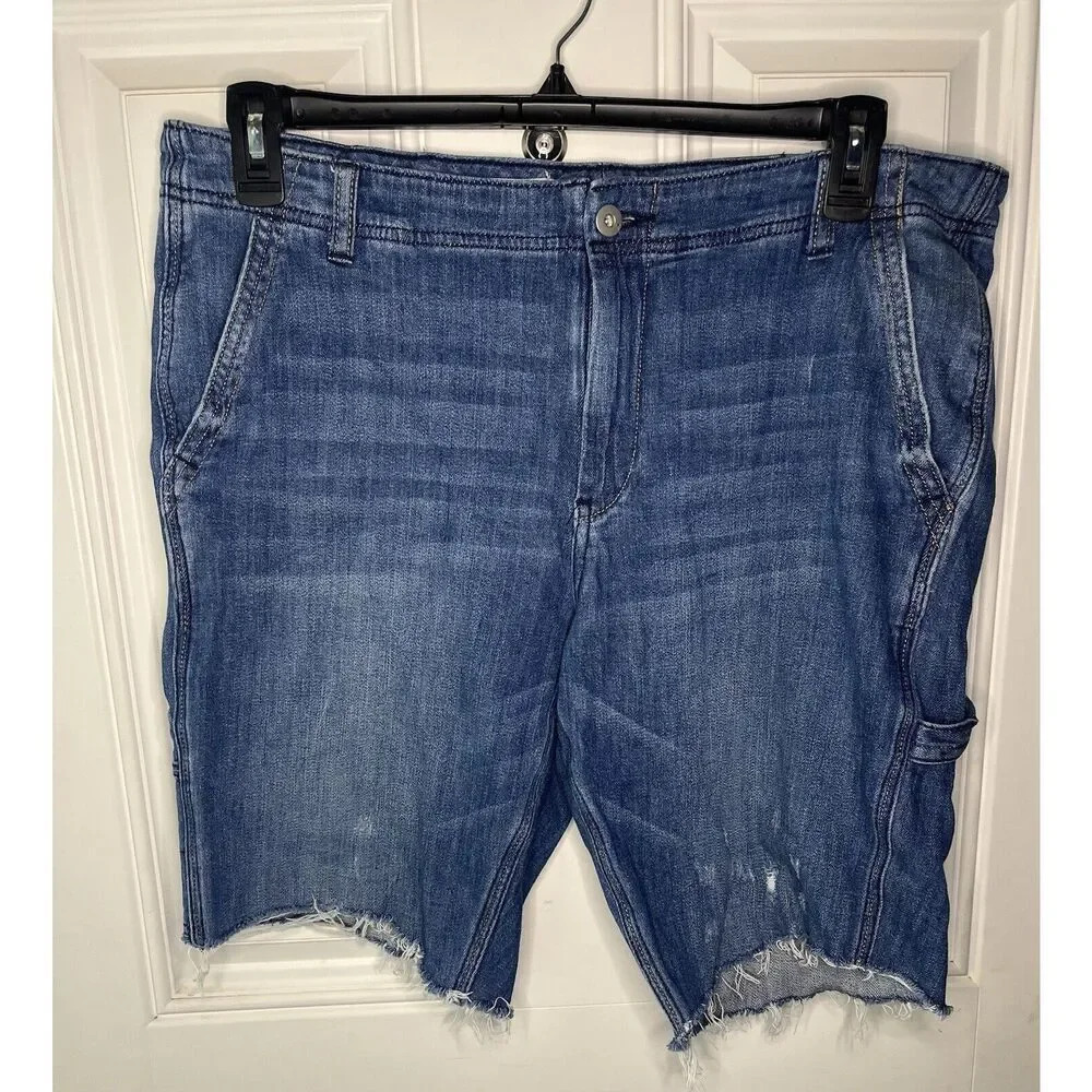 Anthropologie Pilcro And The Letterman Carpenter Cut Off Raw Hem Shorts Mens